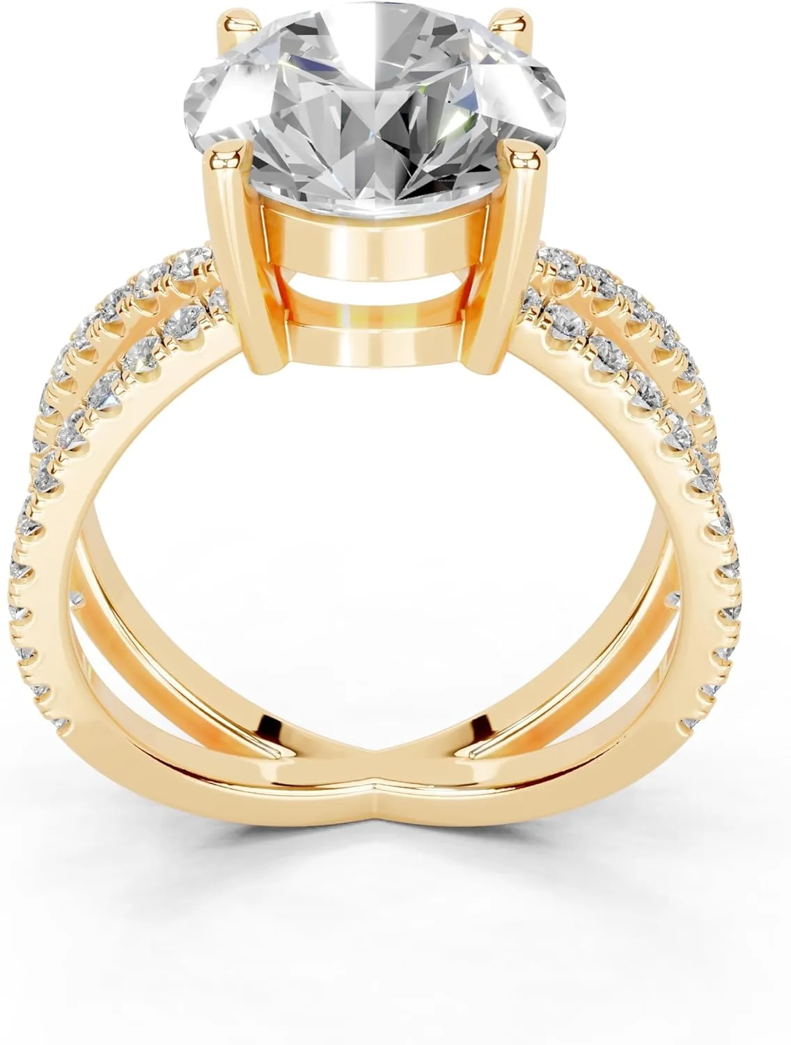 1-3 Carat 14K 18K Gold Platinum Princess Cut 4 Prong Solitaire Lab Grown Diamond Ring, Engagement, Anniversary, Wedding, IGI Certified, Promise Rings for Women (1-3 Ct, F-G Color, VS1-VS2 Clarity)