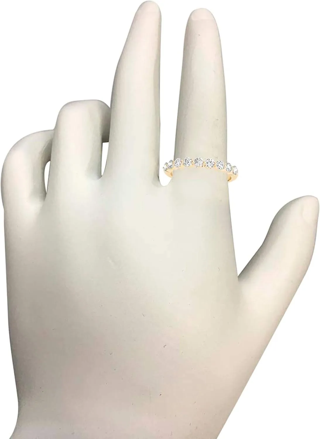 1/2 Carat Diamond Wedding Band In 10K Rose, White & Yellow Gold, Best Valentinesday Gift