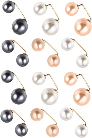 12 Piece Set Pearl Brooch Chic and Stylish Clothing Jewelry Fashion Brooches for Daily Wear