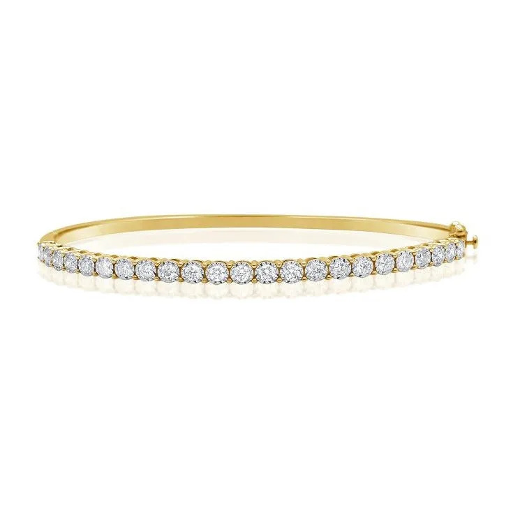 14K GOLD DIAMOND ALLEGRA BANGLE