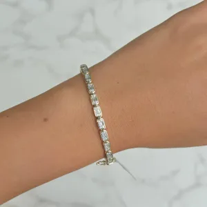 14K GOLD DIAMOND CHER BANGLE