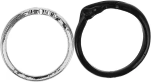 2 Pcs Angel Devil Couples Matching Ring Set Couples Angel Devil Rings Decor