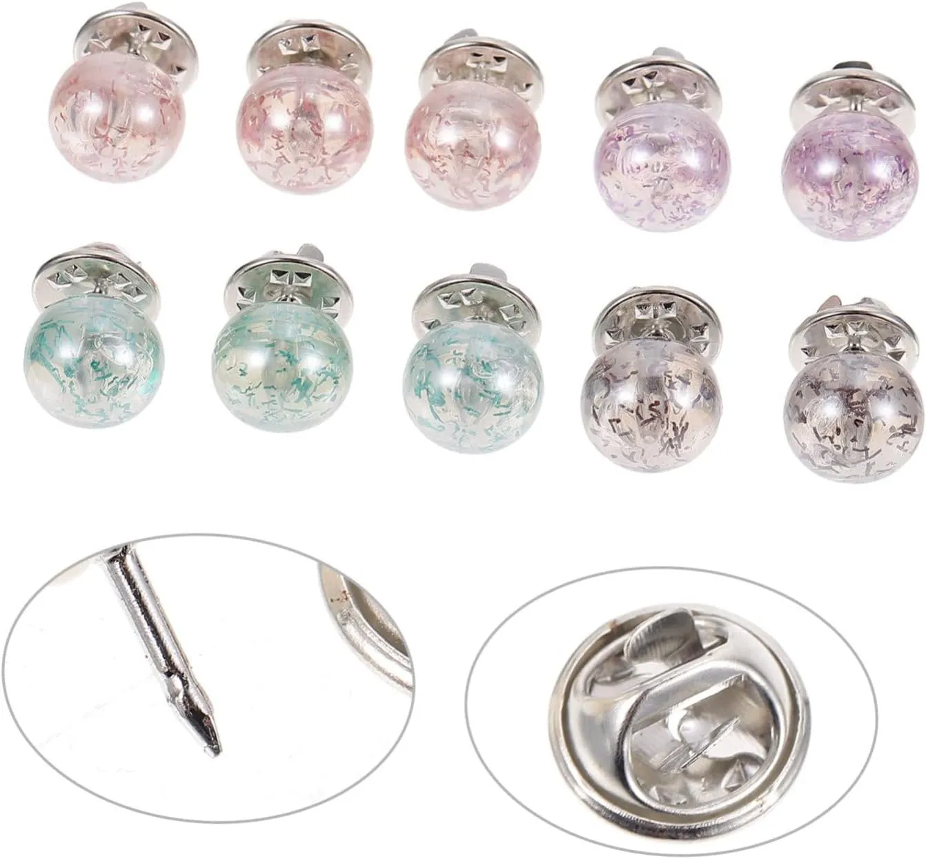 20 Pcs Anti-explosion Buckle Clothing Decorations Clothes Decorative Brooch Mini Brooches Badge Brooch