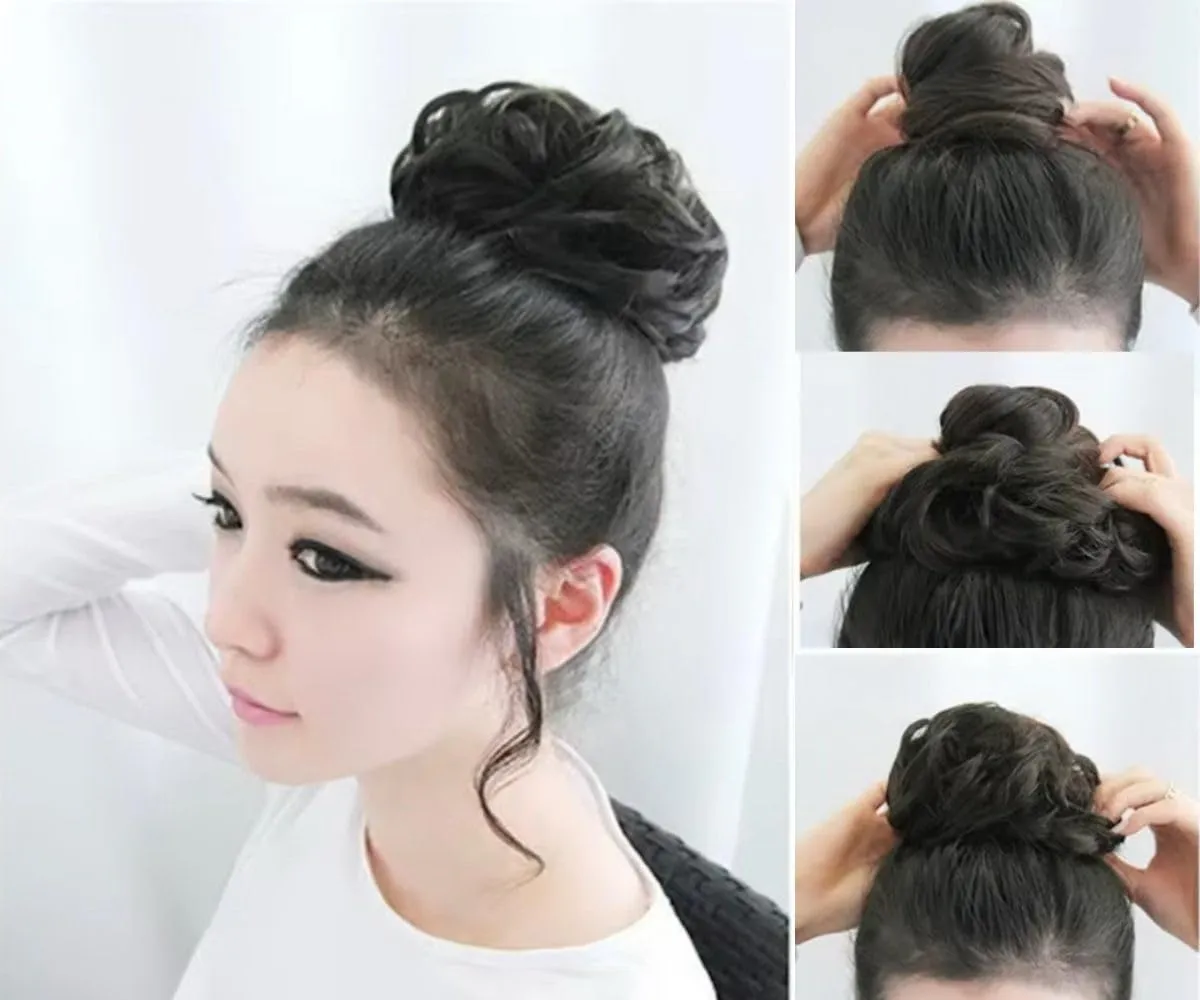 3 PCS Braided Faux Fur Headband Synthetic Hair Plaited Headband Braid Braided With Teeth Hair Band Accessories for Women Girl : H7 (BUN, LLL)