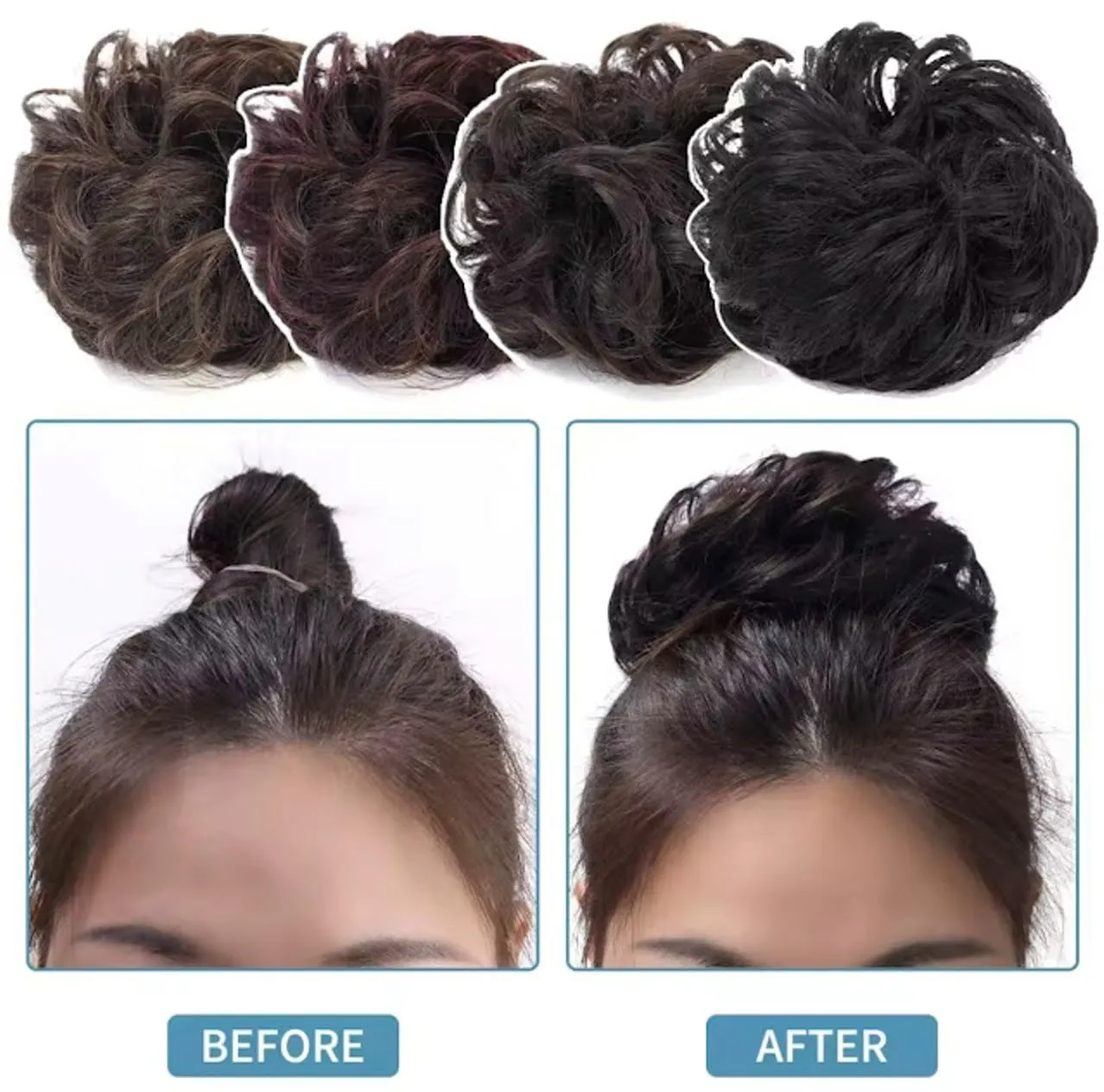 3 PCS Braided Faux Fur Headband Synthetic Hair Plaited Headband Braid Braided With Teeth Hair Band Accessories for Women Girl : H7 (BUN, LLL)