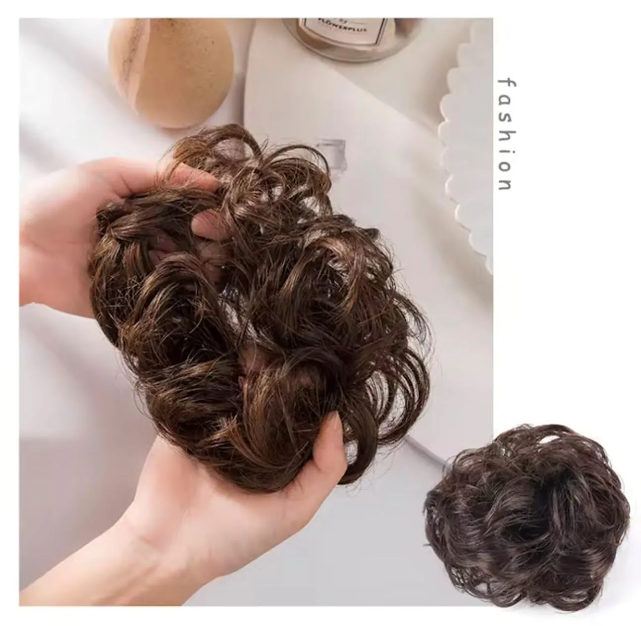 3 PCS Braided Faux Fur Headband Synthetic Hair Plaited Headband Braid Braided With Teeth Hair Band Accessories for Women Girl : H7 (BUN, LLL)