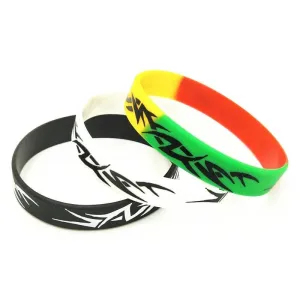 3PCS Fashion Ghana 20cm Silicone Bracelet & Bangles