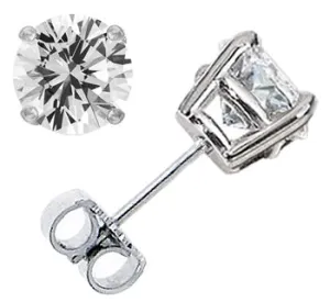 .75CTW Round Brilliant Diamond Stud Earrings - I I1