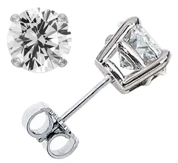 .75CTW Round Brilliant Diamond Stud Earrings - I I1