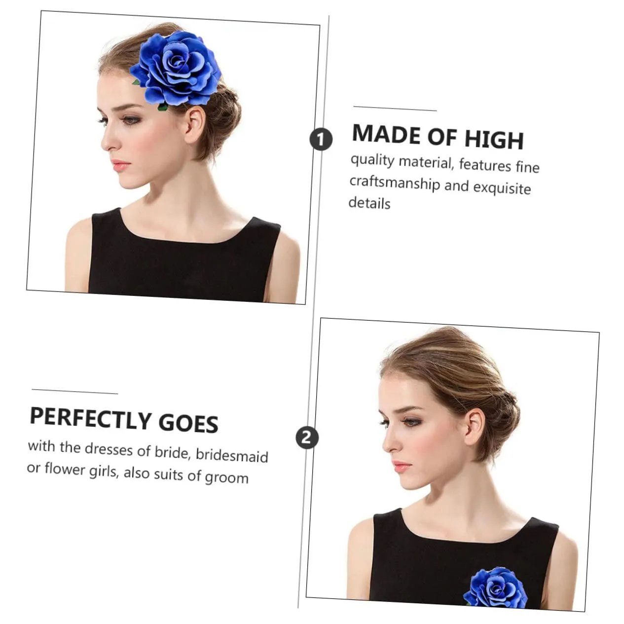8Pcs Fake Rose Corsage Cloth Brooch Lifelike Flower Dress Pins for Brides and Special Occasions for Eye Catching Style and Memorable Moments