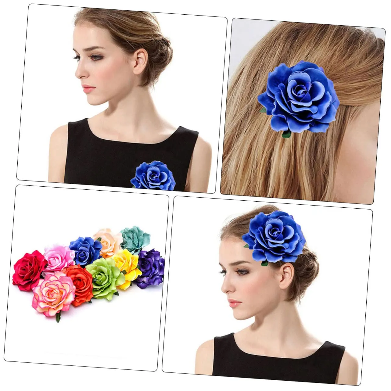 8Pcs Fake Rose Corsage Cloth Brooch Lifelike Flower Dress Pins for Brides and Special Occasions for Eye Catching Style and Memorable Moments