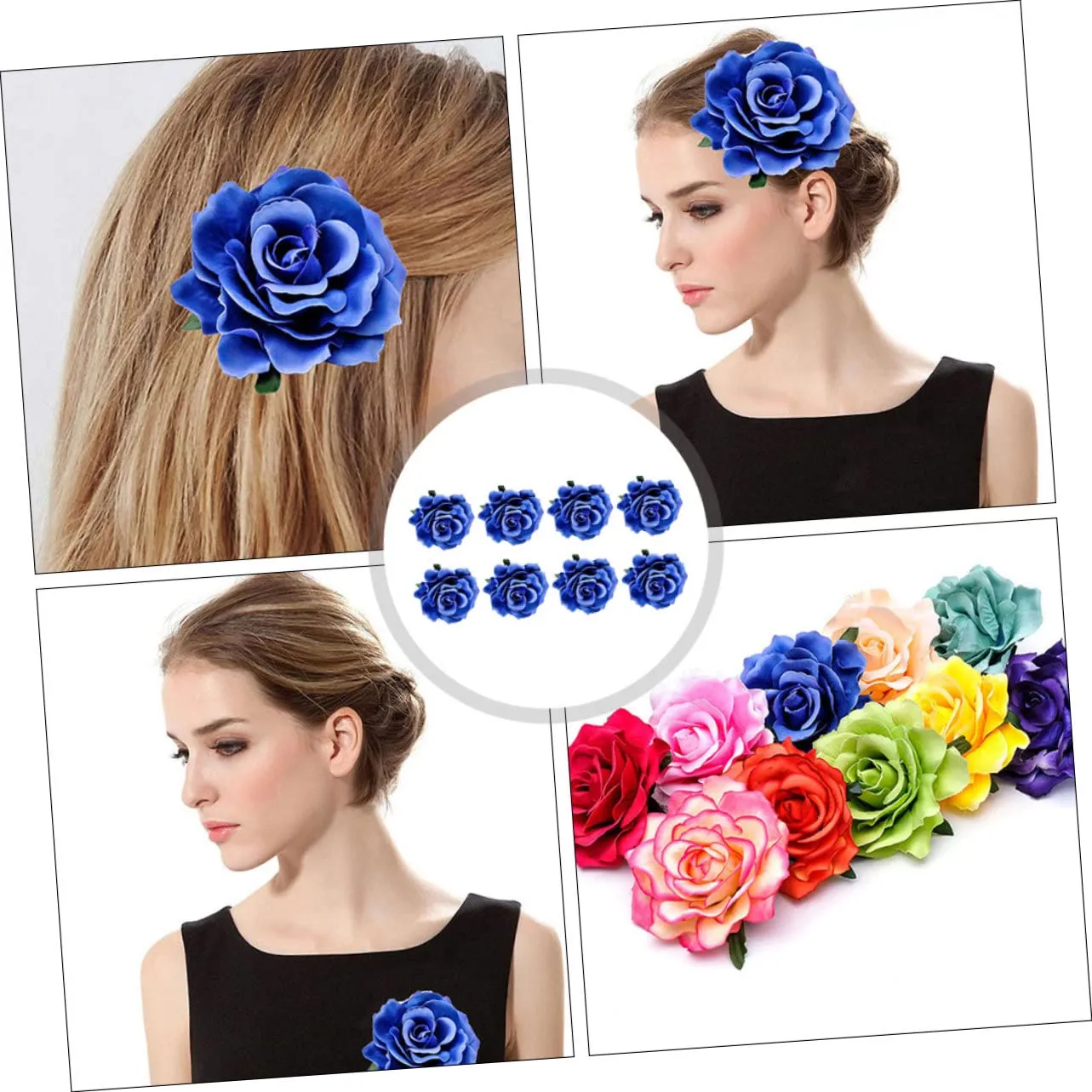 8Pcs Fake Rose Corsage Cloth Brooch Lifelike Flower Dress Pins for Brides and Special Occasions for Eye Catching Style and Memorable Moments
