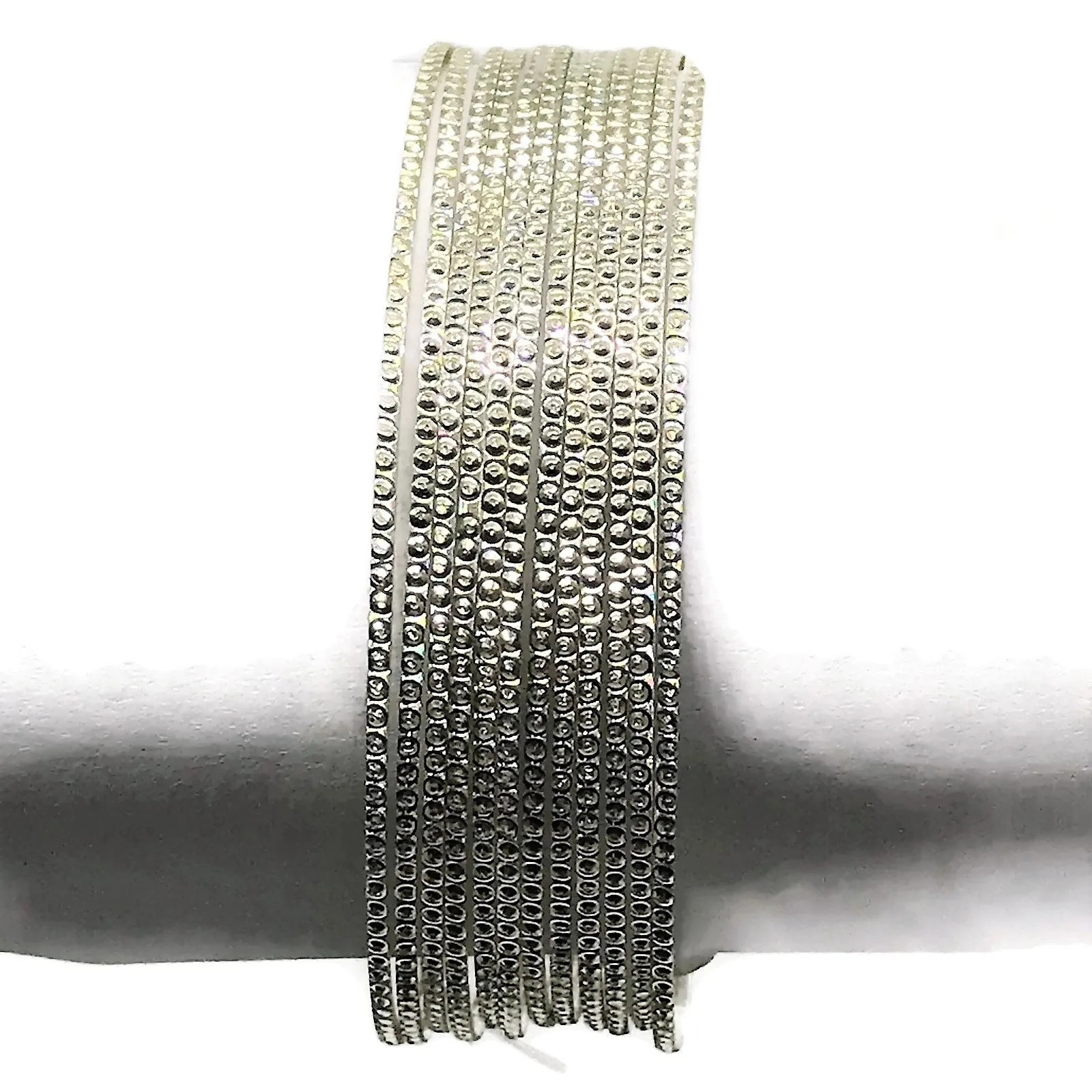 925 Sterling Silver Bangle Bracelet - Set of Twelve - Style#03
