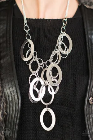 A Silver Spell - Silver - Oval Rings Paparazzi Necklace