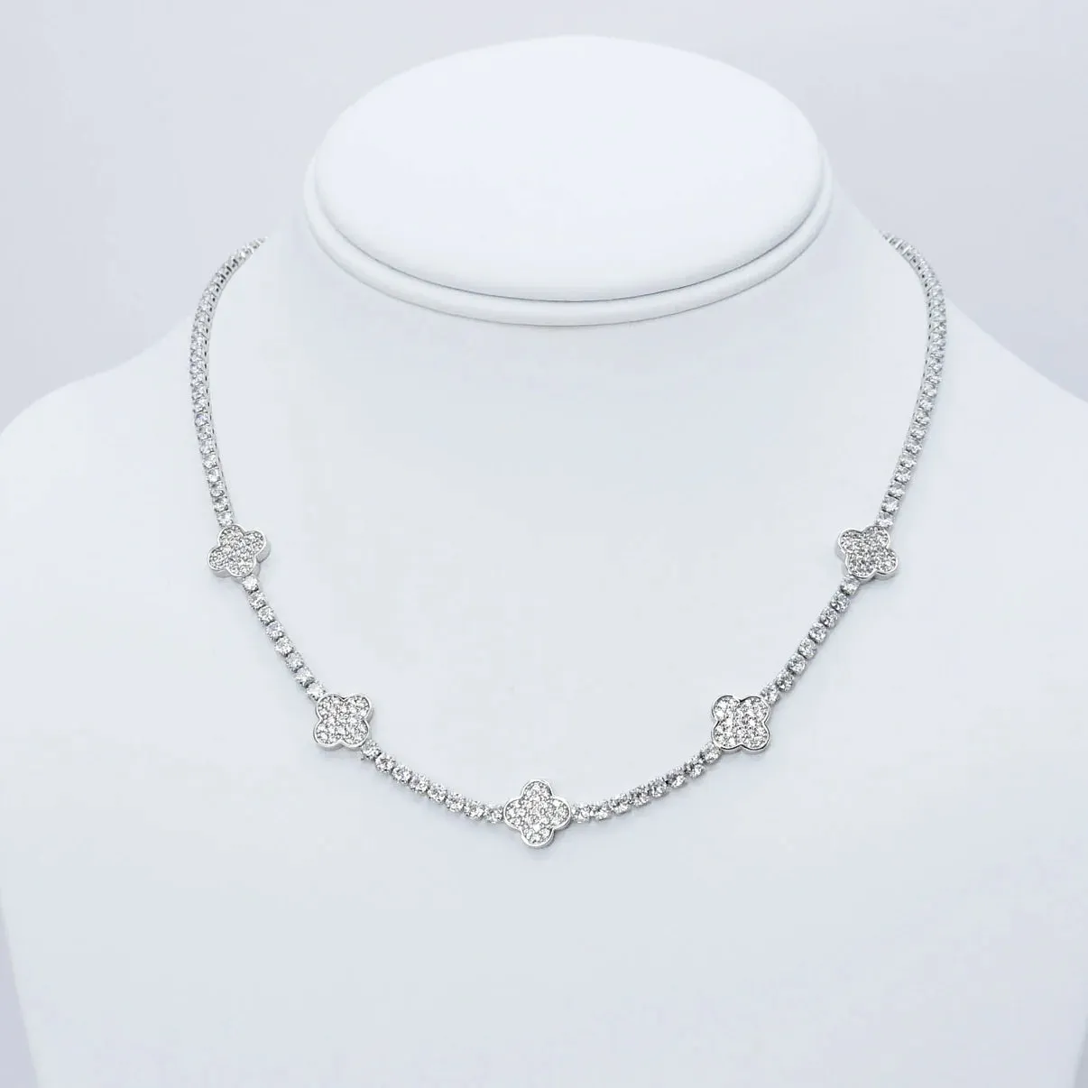 Amelia Radiance Silver Necklace