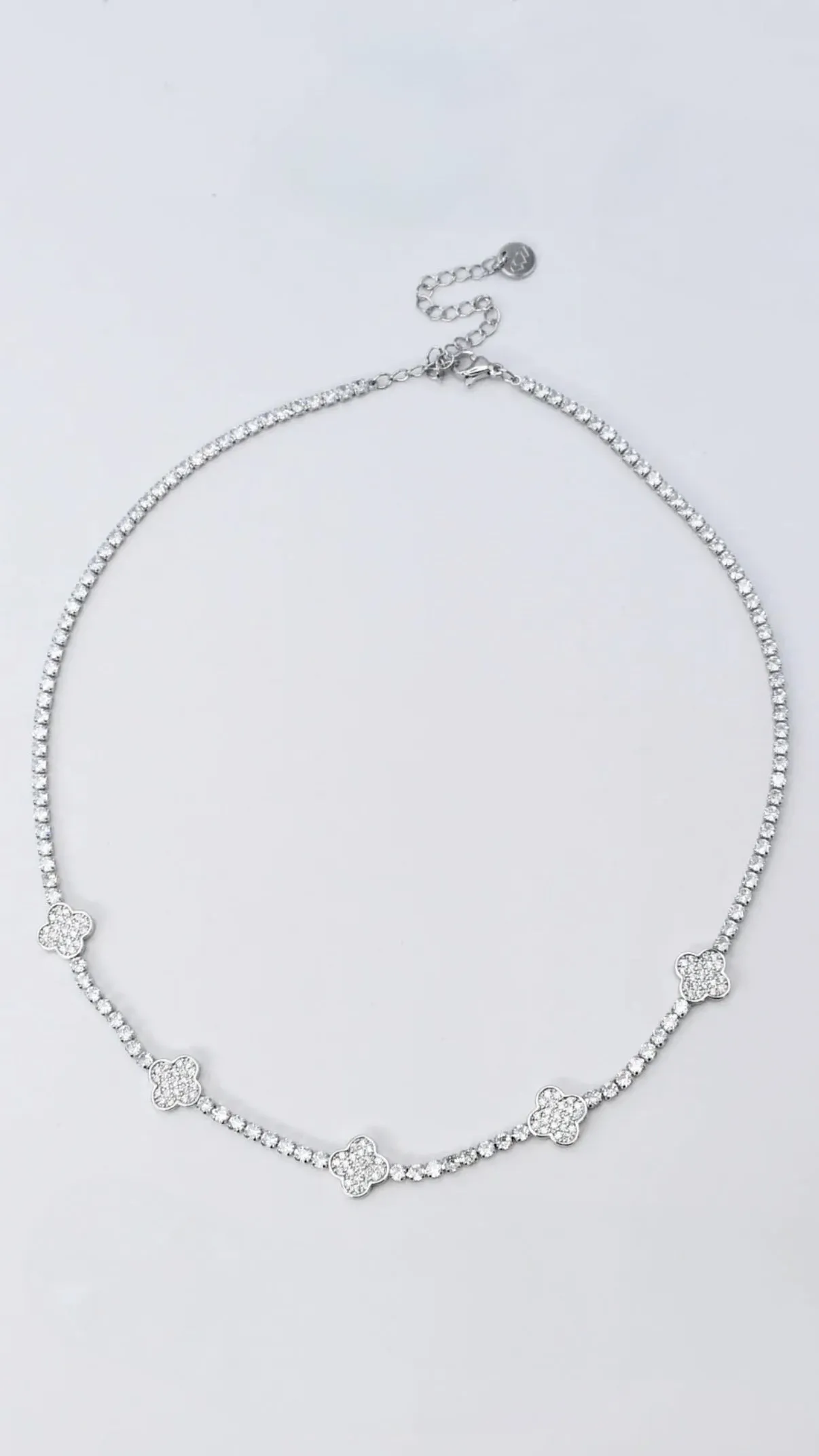 Amelia Radiance Silver Necklace