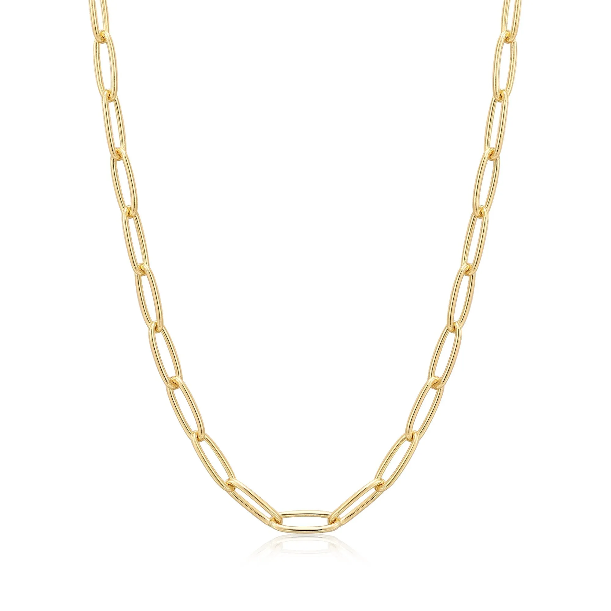 Ania Haie Gold Paperclip Chunky Chain Necklace