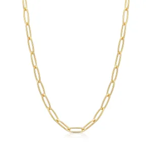 Ania Haie Gold Paperclip Chunky Chain Necklace