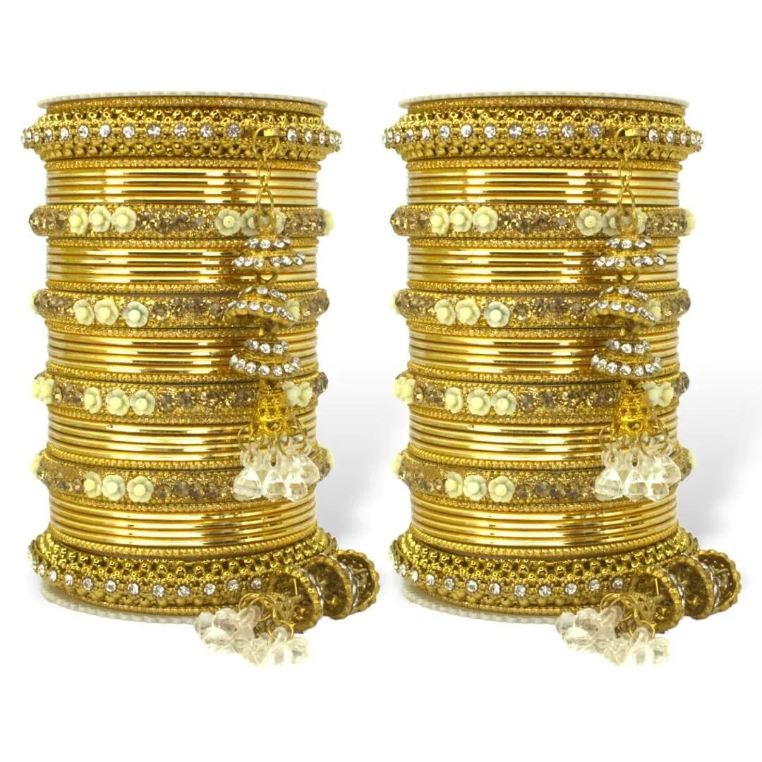 Antique Jhumki Latkan Bangle Set