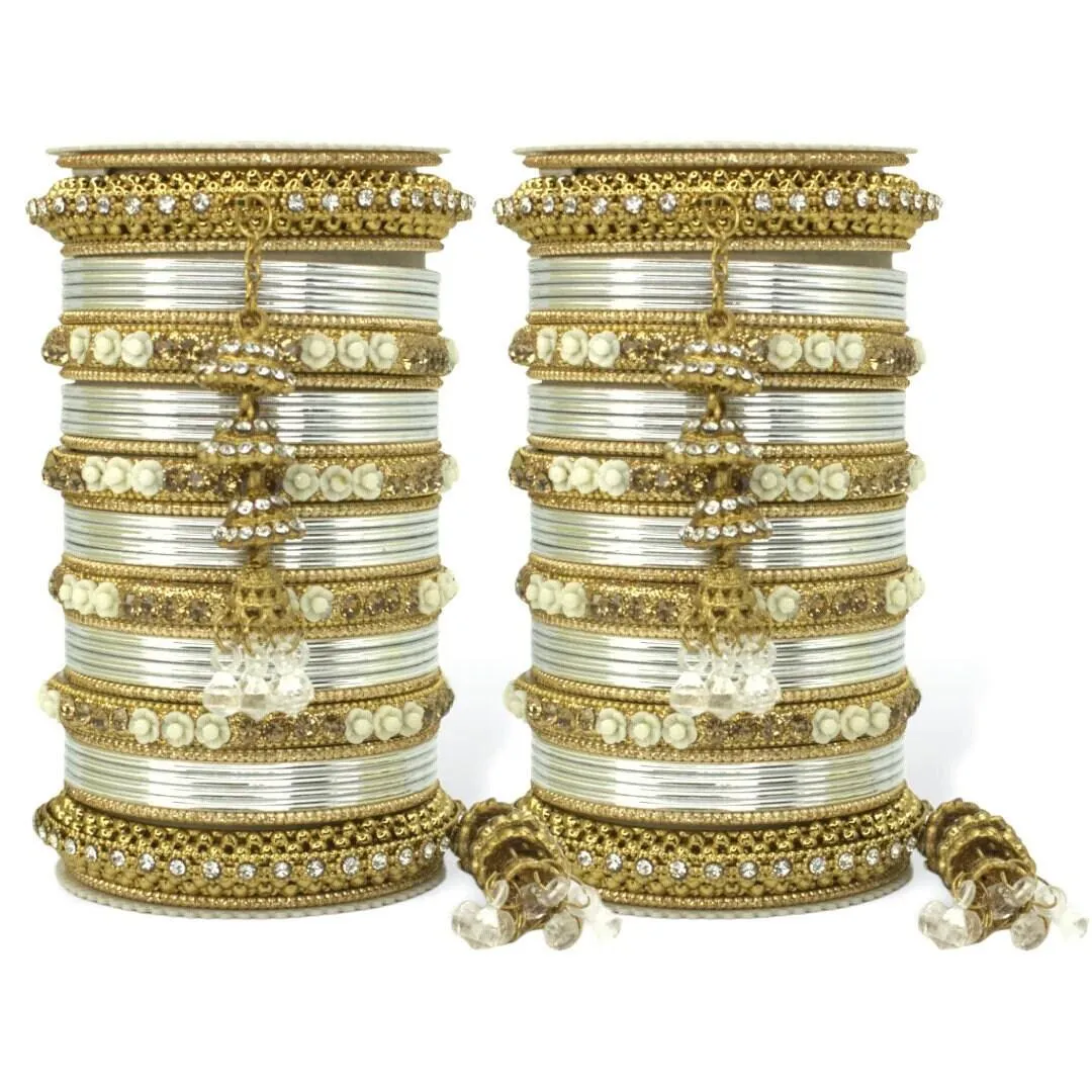 Antique Jhumki Latkan Bangle Set