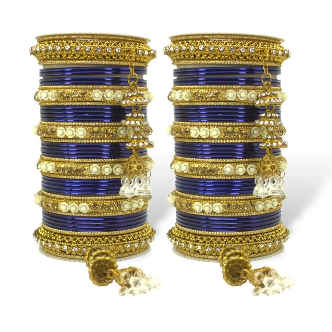 Antique Jhumki Latkan Bangle Set