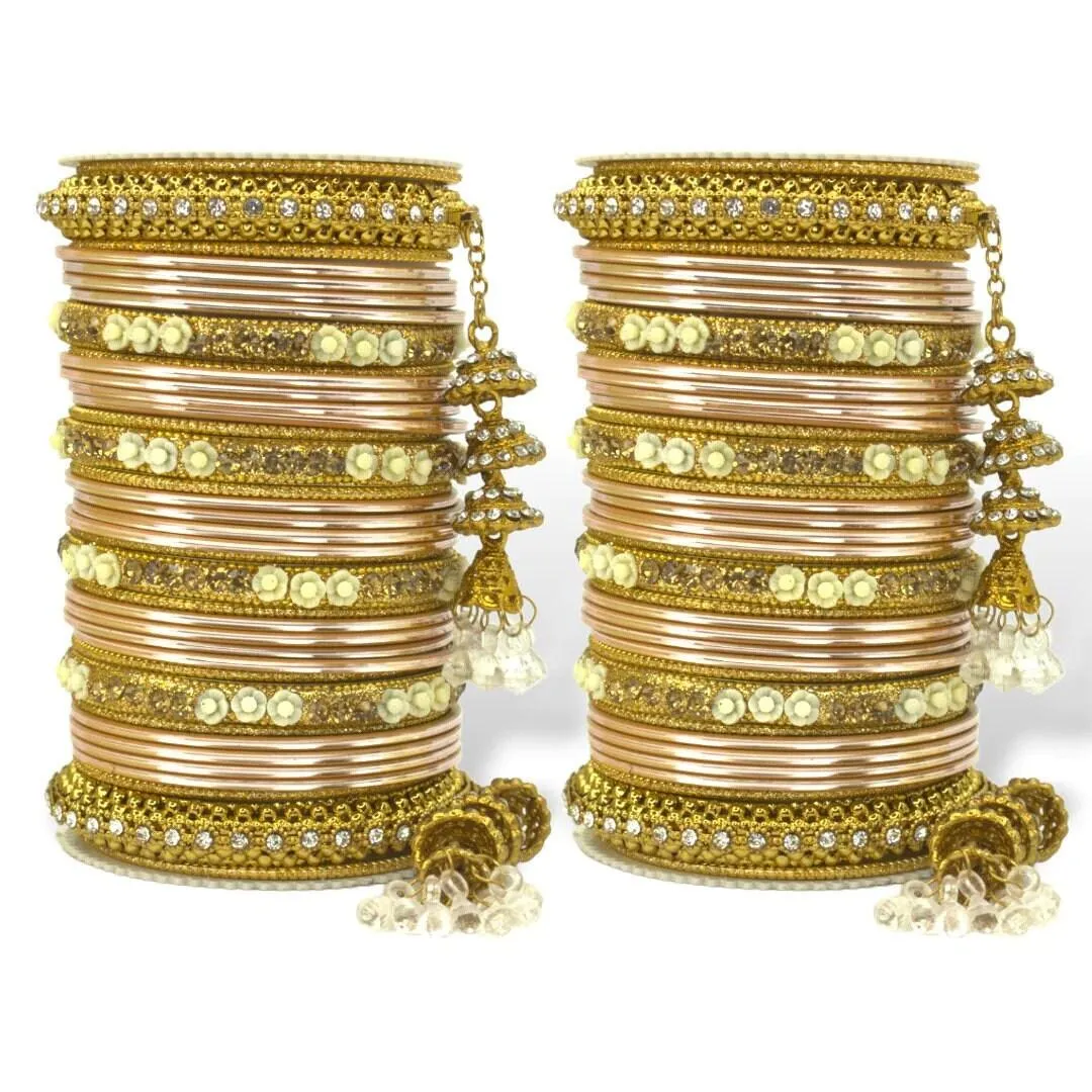 Antique Jhumki Latkan Bangle Set