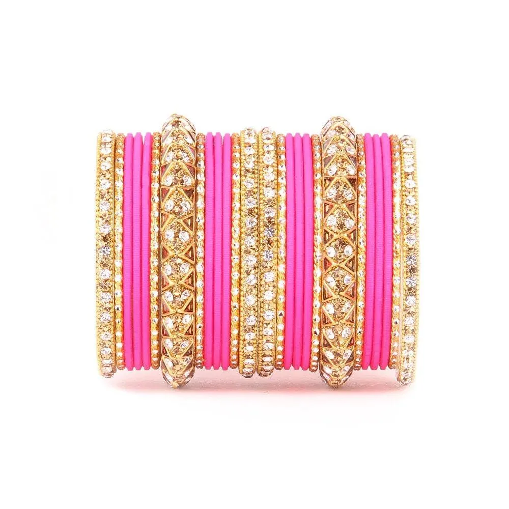 Antique Lac Bracelet with Matte Finish Bangles Set