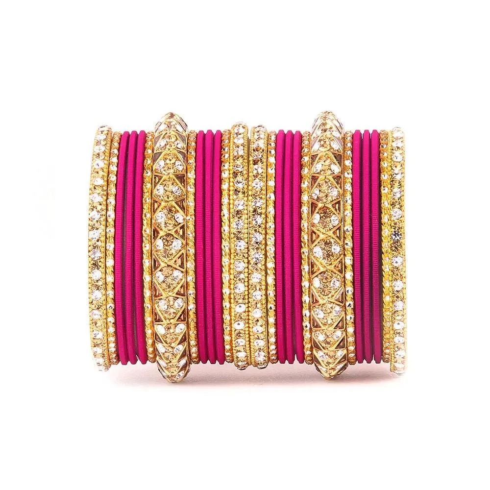 Antique Lac Bracelet with Matte Finish Bangles Set