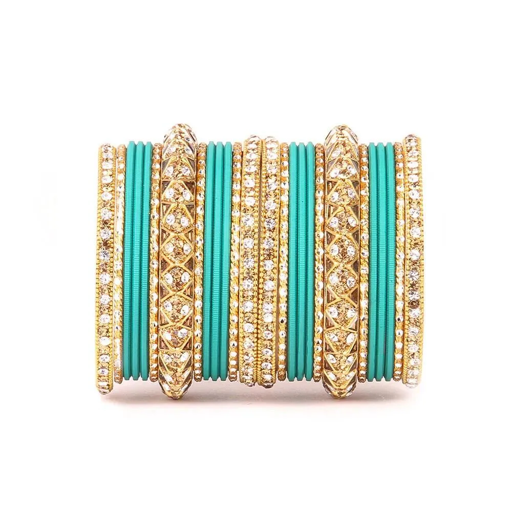 Antique Lac Bracelet with Matte Finish Bangles Set