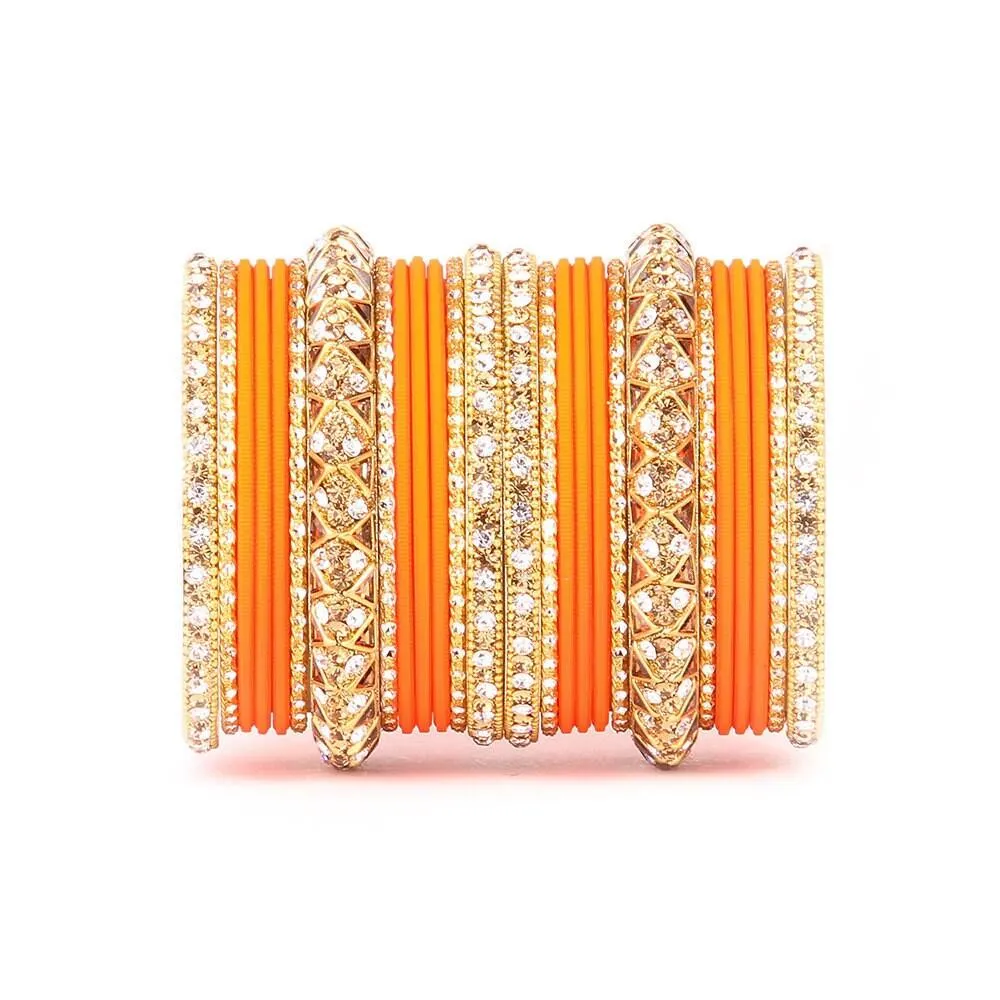 Antique Lac Bracelet with Matte Finish Bangles Set