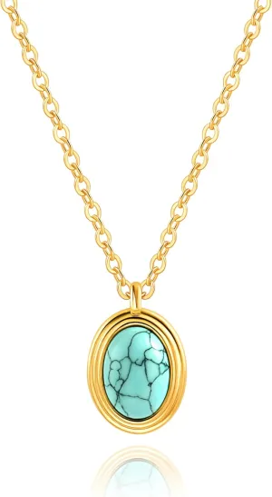 Aobei Pearl 18K Gold Moon Star Lion Evil Eye Love Heart Cross Pendant Necklace Medallion Paperclip Chian Choker Layering Jewery for Women