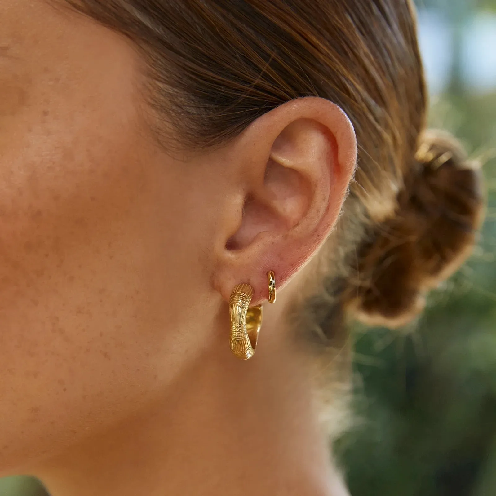 ARMS OF EVE Sadie Hoop Earrings GOLD