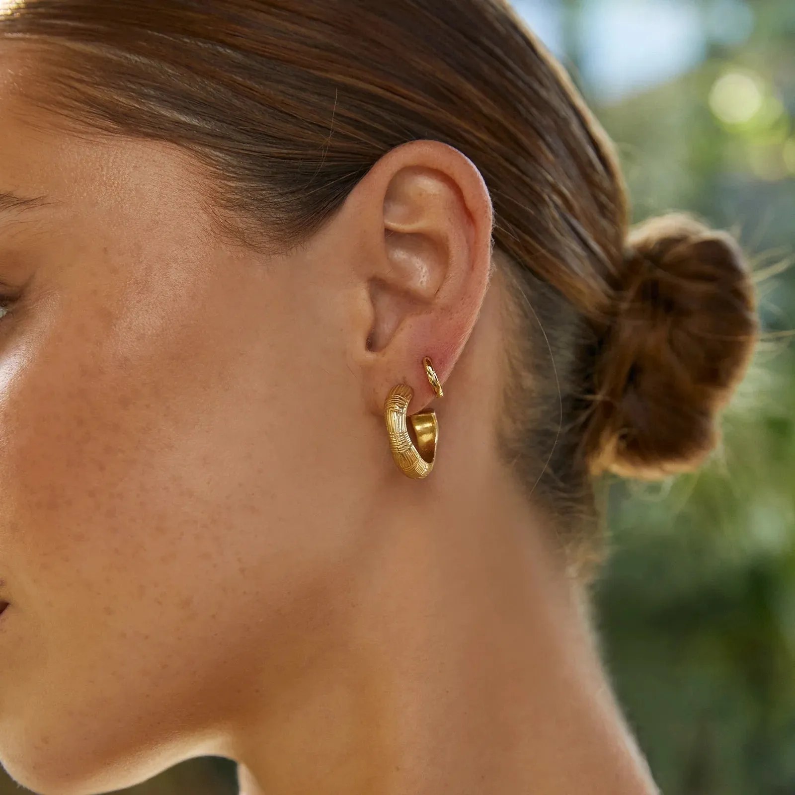 ARMS OF EVE Sadie Hoop Earrings GOLD