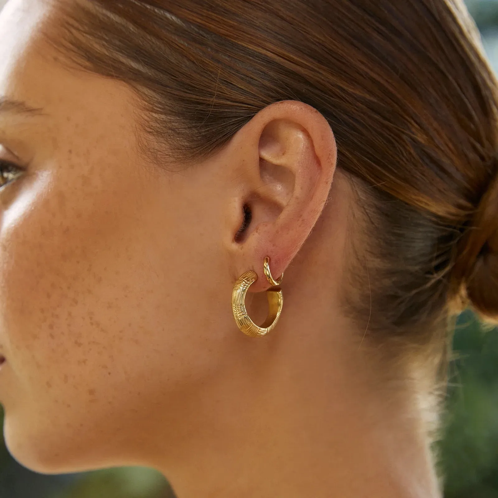 ARMS OF EVE Sadie Hoop Earrings GOLD