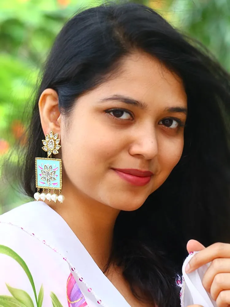 Baby Blue Kalavati Studs