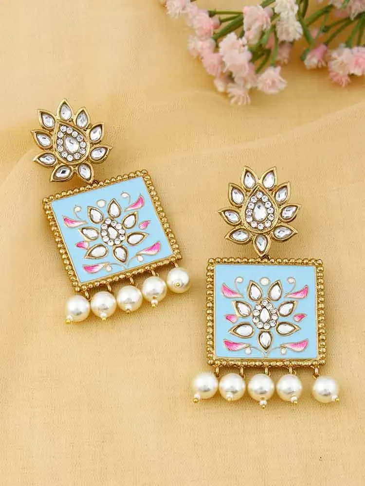 Baby Blue Kalavati Studs