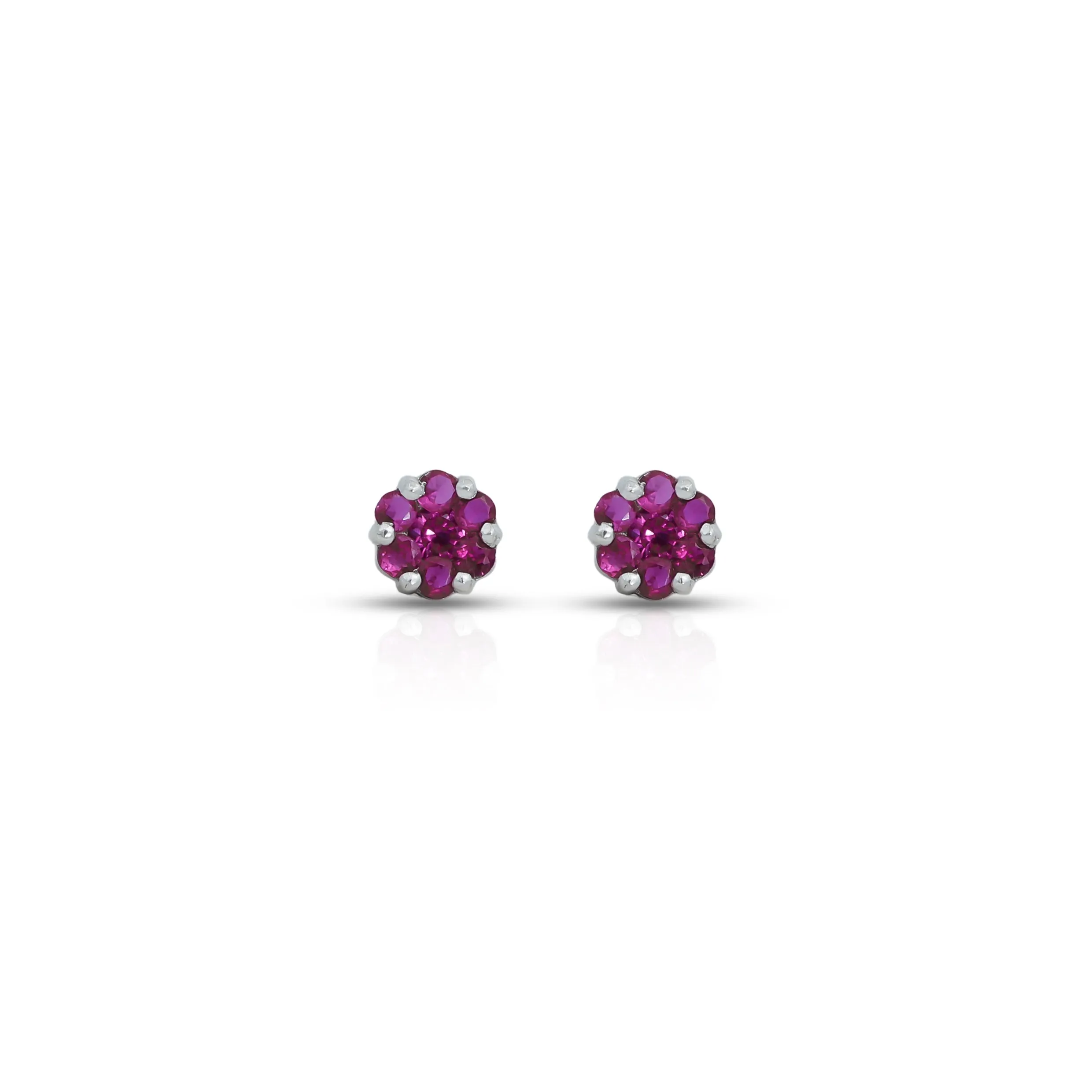 Beauitful Purple Stone Sterling Silver Earrings