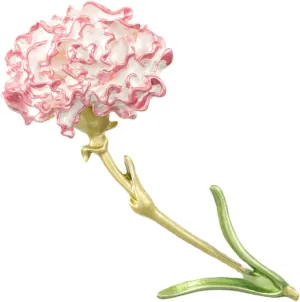 BESTYASH Flower Brooch Pin for Women Elegant Carnation Lapel Badge for Dresses Sweaters Shawls Easy Clip Corsage Jewelry Accessory for Fashion Lovers