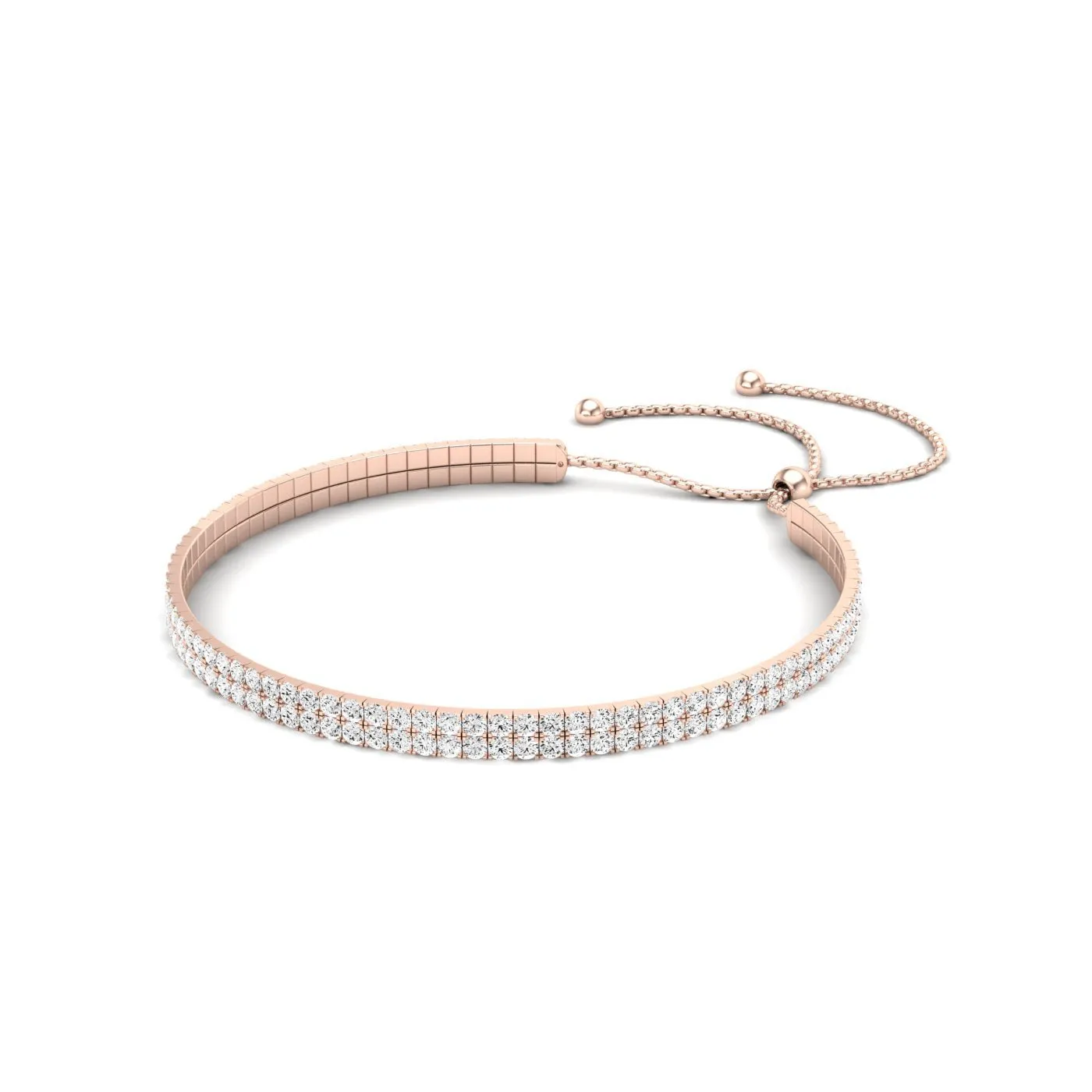 Bethany Double Strand Modern Diamond Bracelet