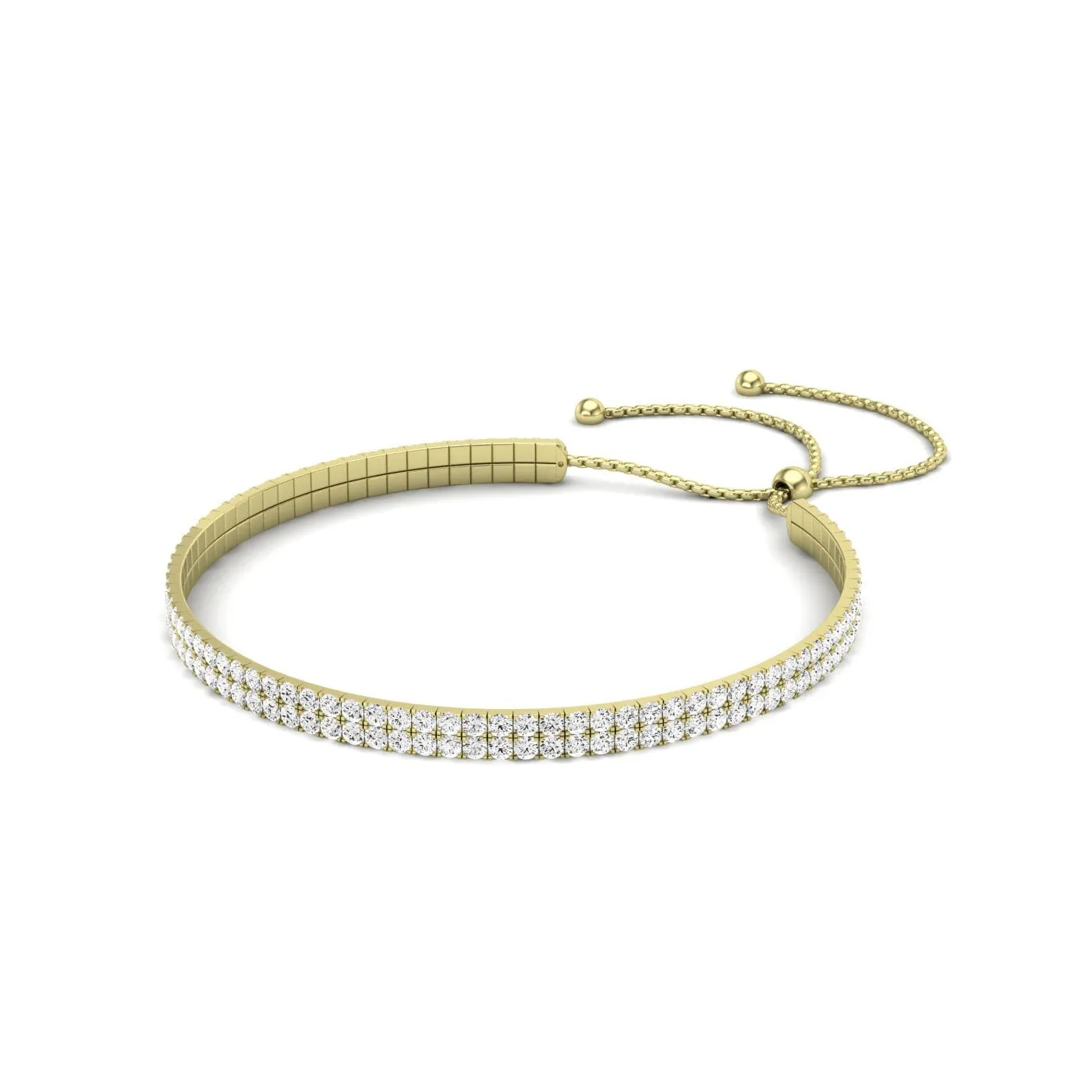 Bethany Double Strand Modern Diamond Bracelet