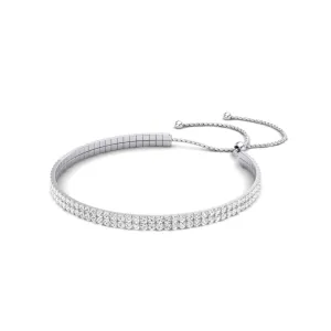 Bethany Double Strand Modern Diamond Bracelet
