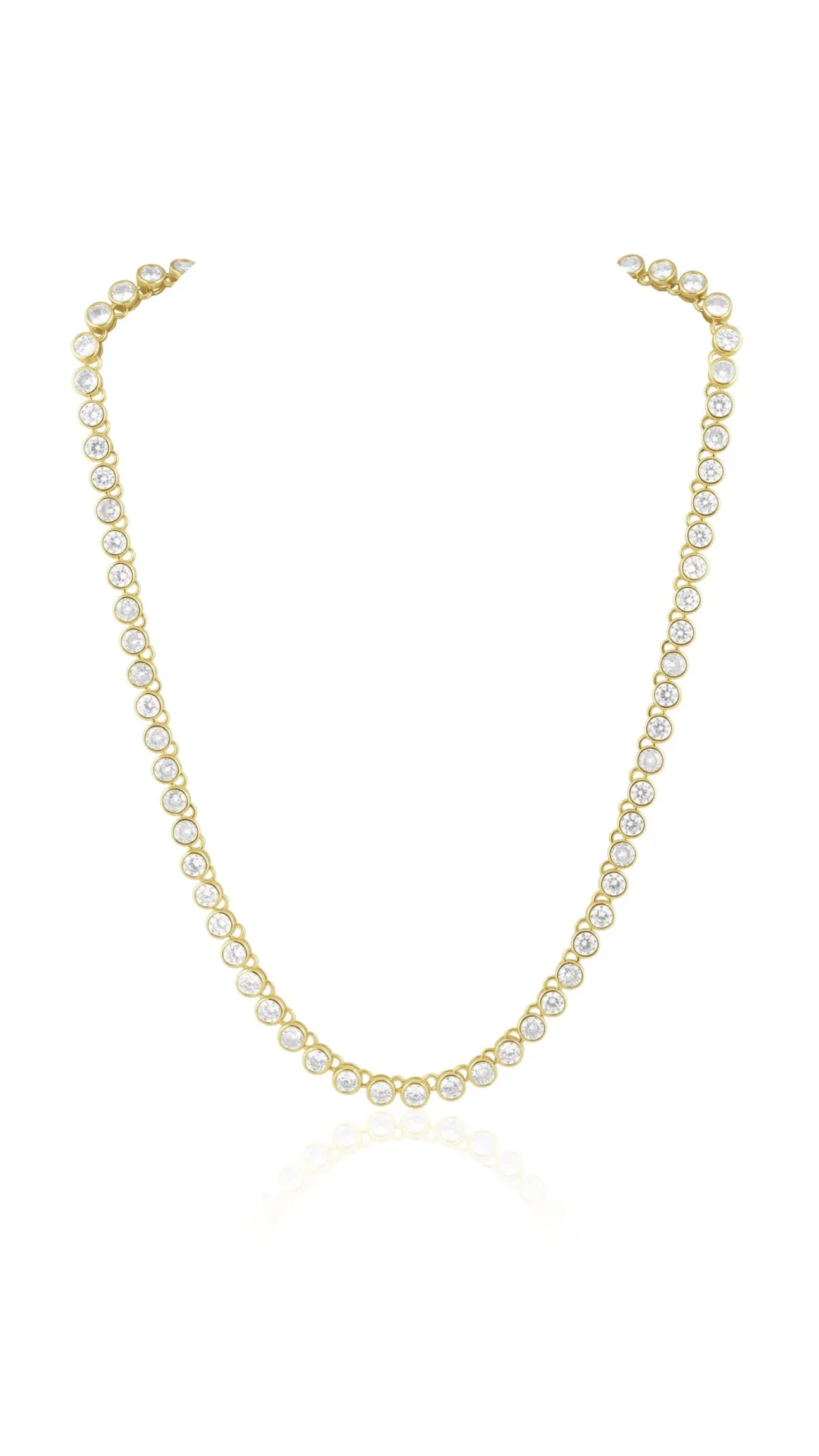 Bezel Tennis Necklace