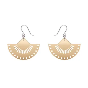 Boho Fan Essential Drop Earrings - Gold