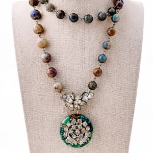 Bold Bling Beaded Bauble Necklace
