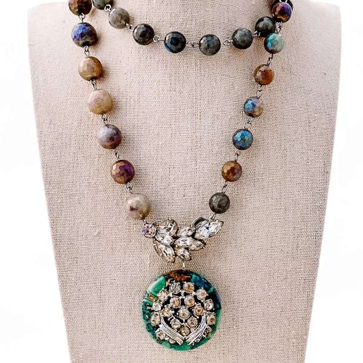 Bold Bling Beaded Bauble Necklace