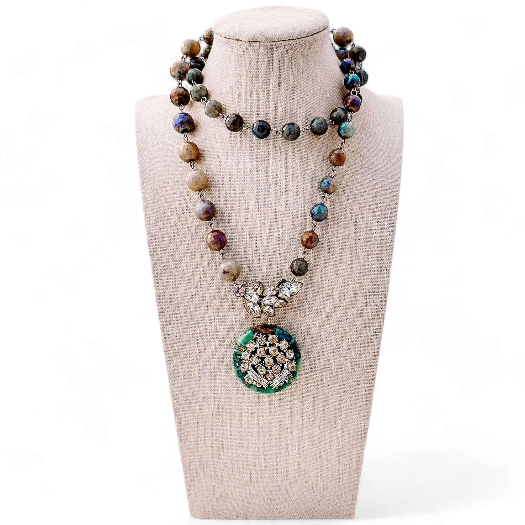 Bold Bling Beaded Bauble Necklace