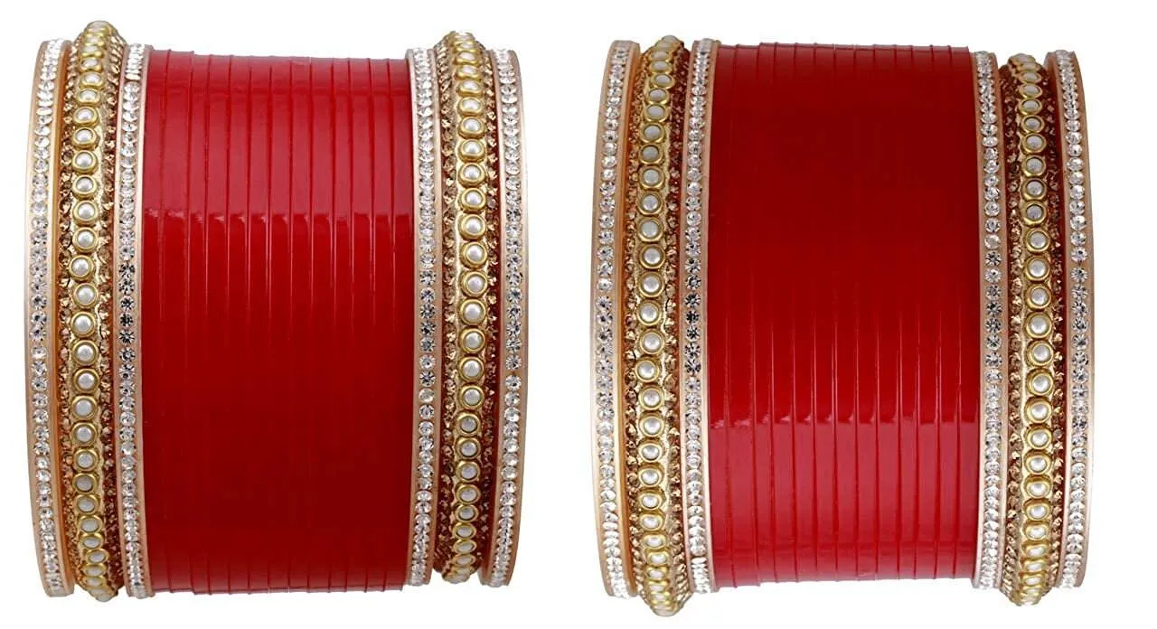 Bridal Chooda / Indian Wedding / Kundan Chooda / Bridal Bangles / Indian Chura / Punjabi Chura / Sikh Wedding / Punjabi Wedding / Sikh Chura
