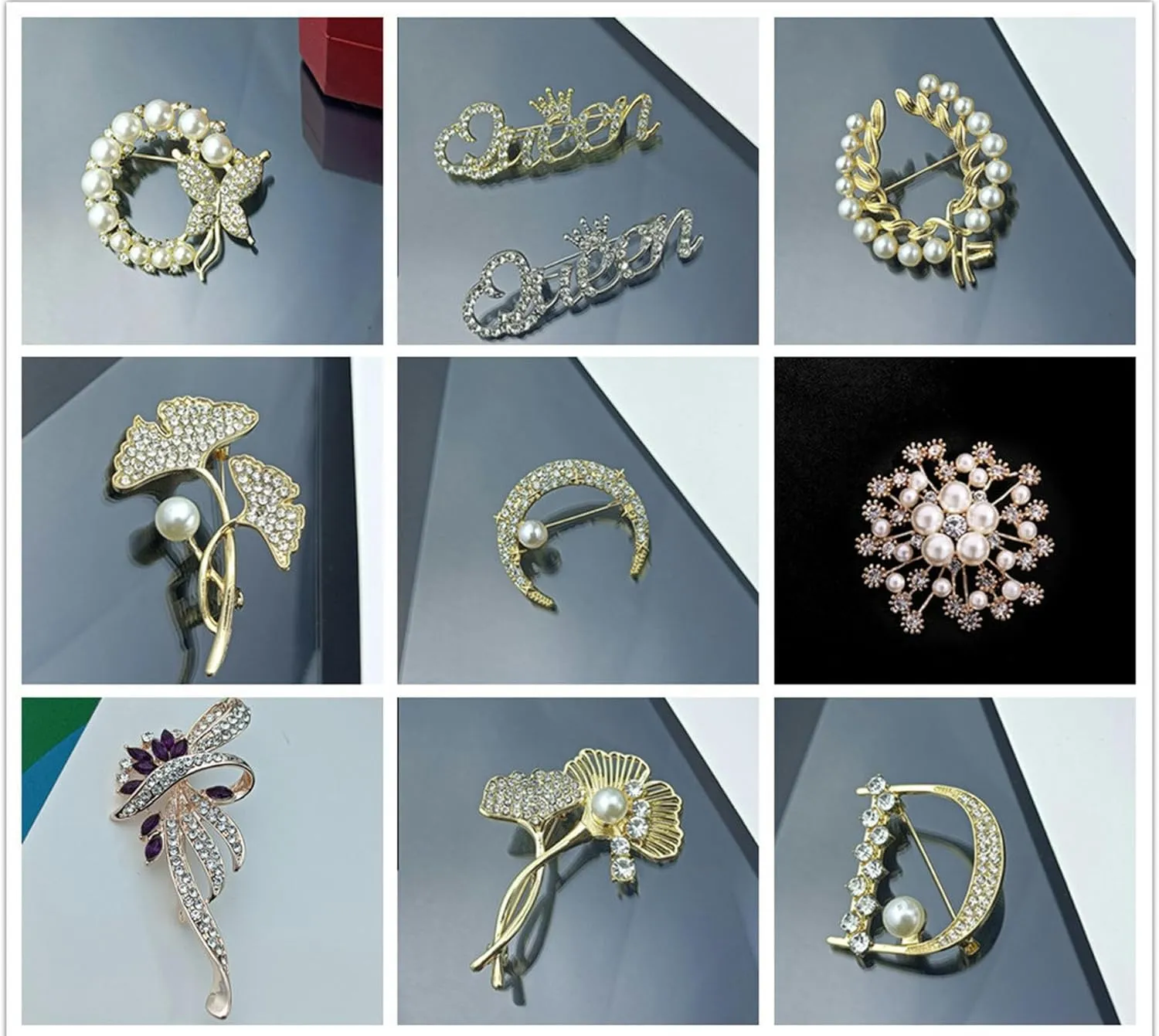 Brooch female fixed clothing accessories with anti slip buckle brooch pin for Backpacks Clothes Hats