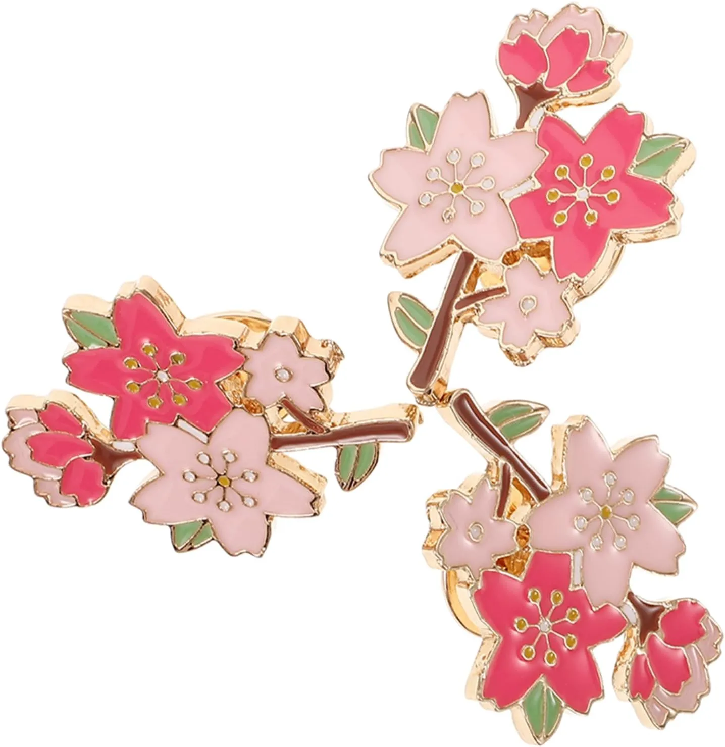 Brooch Floral Pins Back Cute Pins for Back Aesthetic Brooch Pins for Women Fashion Cherry Blossom Brooch