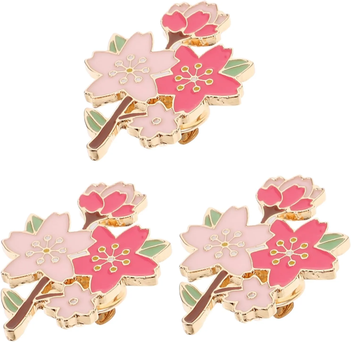 Brooch Floral Pins Cute Pins Brooches for Women Fashion Large Brooch Pin Enamel Pins Cherry Blossom